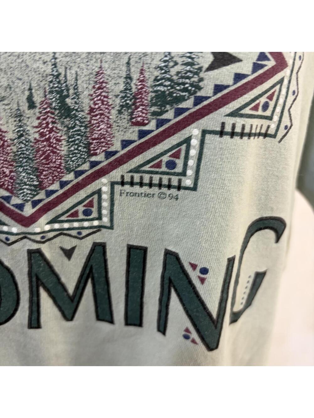 Wyoming single stitch vintage t-shirt size large - Picture 2 of 9
